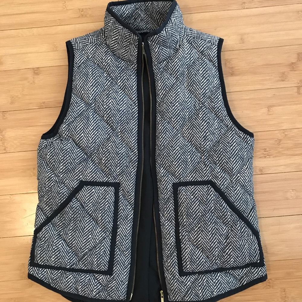 J. Crew | Houndstooth Puffer Vest